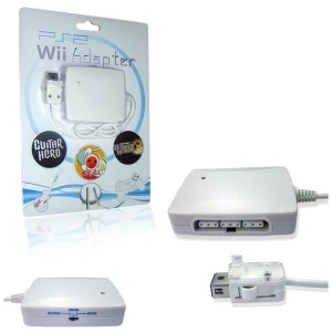 3-i-1 PS2-controlleradapter til Wii - til controllere, guitarer og trommer