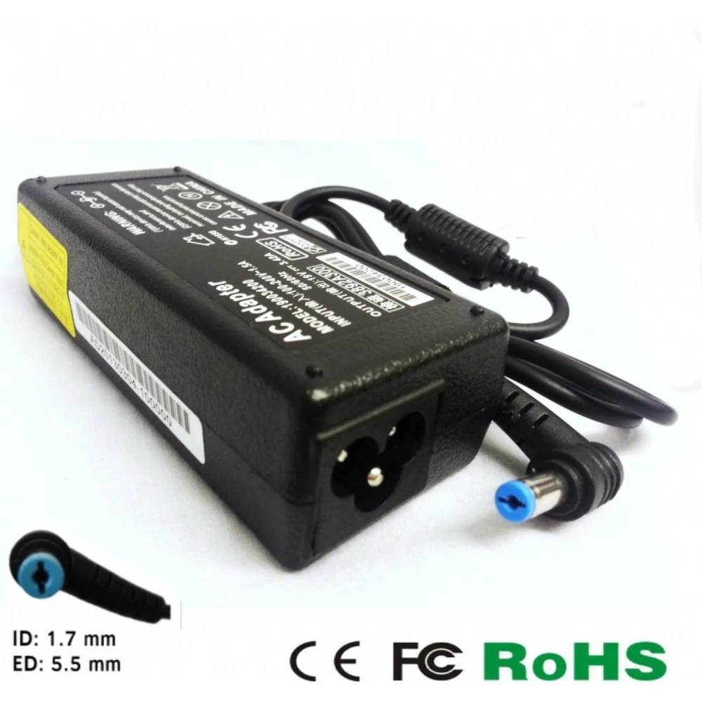 Acer oplader 19v 3.42a 5.5mm x 1.7mm kompatibel til Acer bærbare