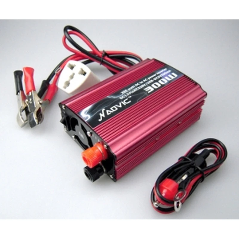 12V til 220V strømomformer til bil 300W fra satkit