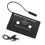 Bluetooth kassetteadapter til bil med håndfri og Bluetooth 5.0