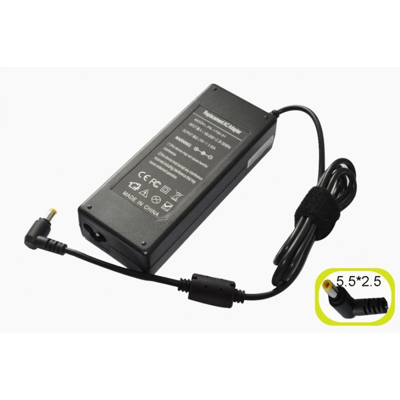 Kompatibel Toshiba PA-1750-0X strømforsyning 80W til bærbare