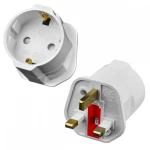 Eurostik til UK-adapter med sikring til sikker rejse
