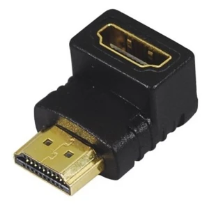 HDMI han til HDMI hun-adapter 90° til kompakte forbindelser