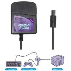 Adapter til tastatur + PS2/PSX-controller til Nintendo GameCube
