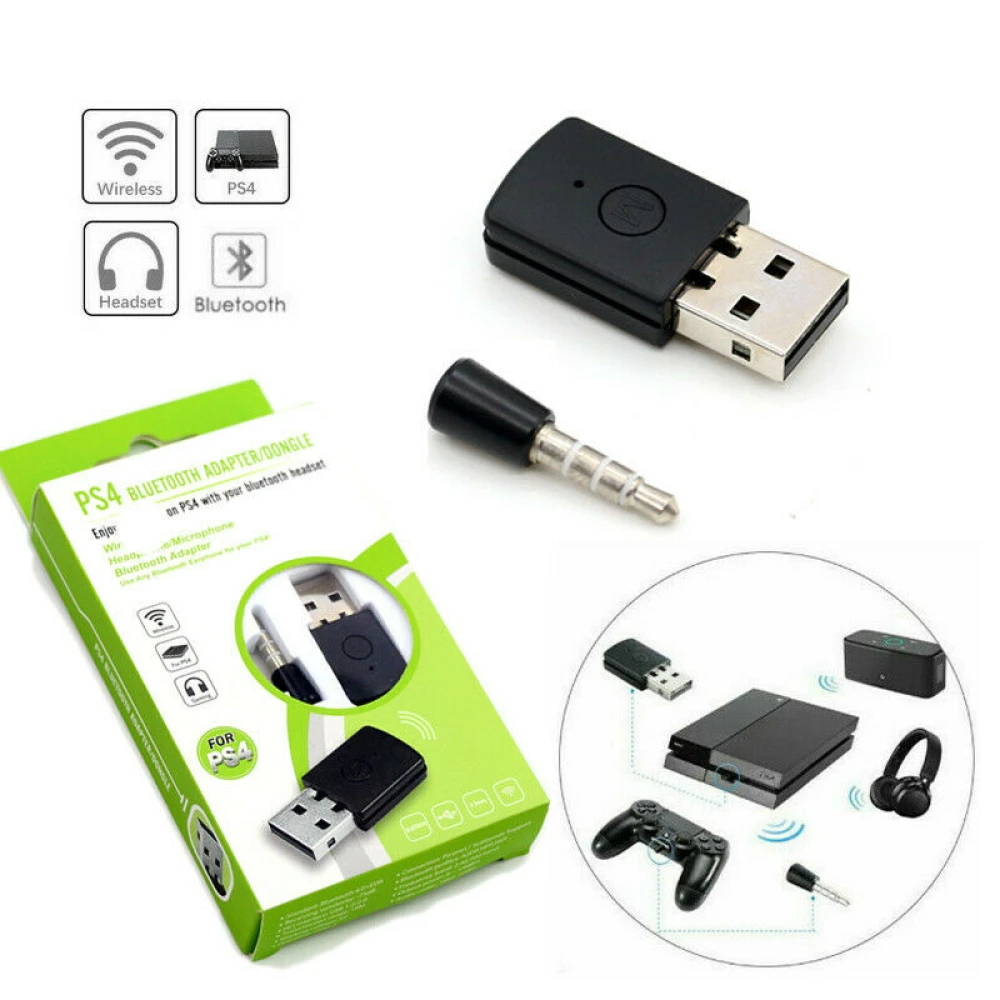 USB Bluetooth-adapter til PS4-hovedtelefoner med trådløs mikrofon 4.0