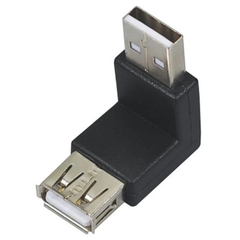 USB han til USB hun-adapter med 90° vinkel til kompakte forbindelser