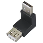 USB han til USB hun-adapter med 90° vinkel til kompakte forbindelser