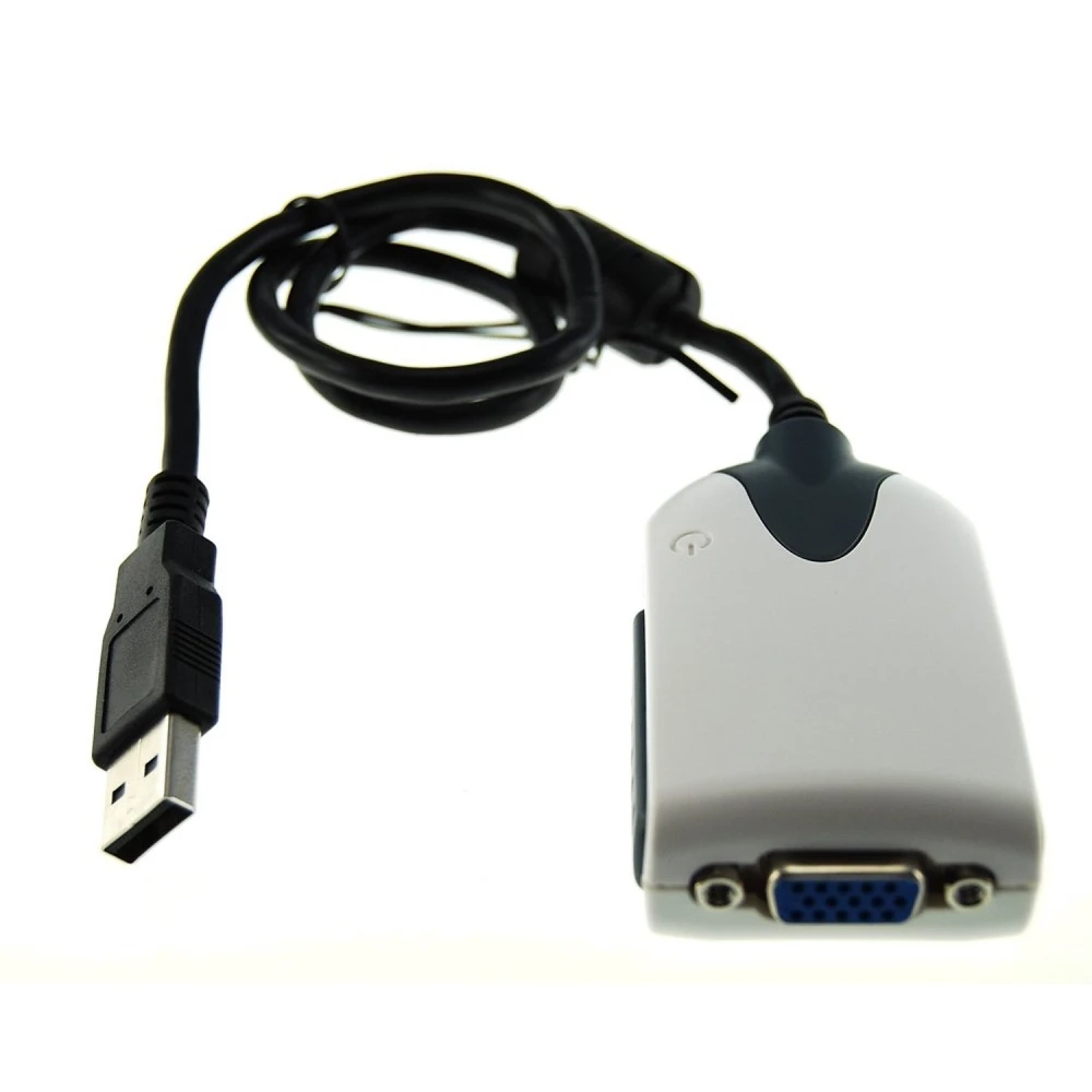 USB VGA-adapter til ekstra skærm til Windows og Linux