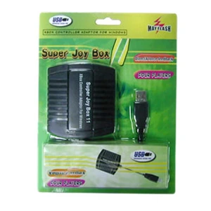 satkit Xbox til PC-adapter Super Joybox 11 kompatibel med Windows 98 til 8