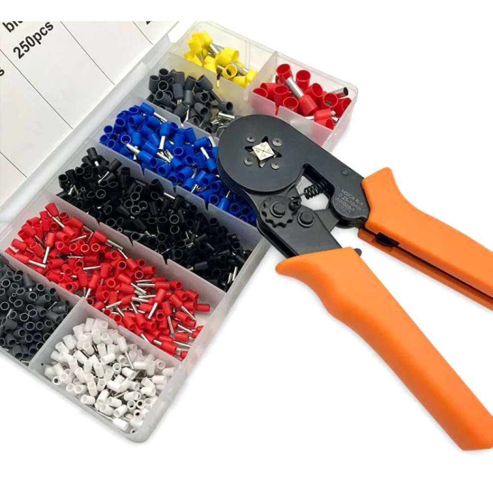 Crimpetang med terminaler 0.25-10 mm² - 1200 dele