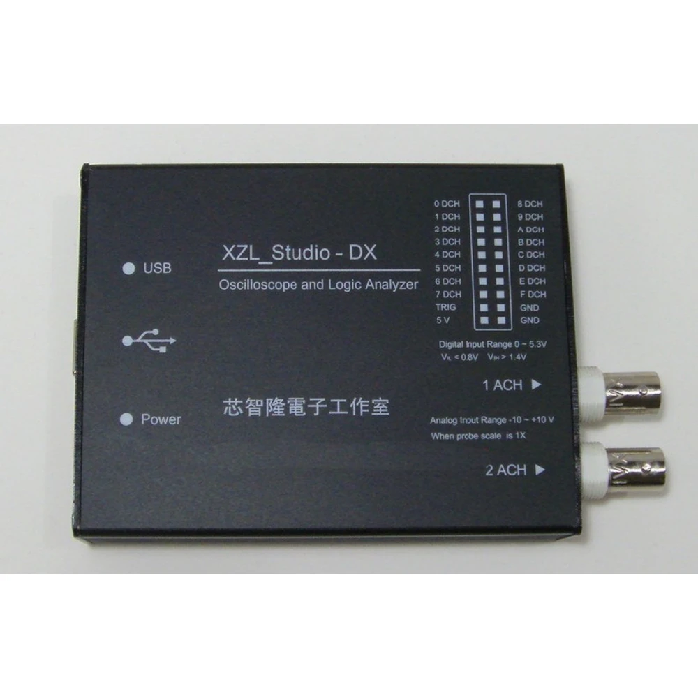 USB logikanalysator og oscilloskop XZL Studio DX til Windows