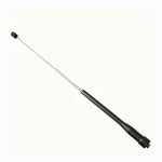Antena telescópica para Walkie Talkie Baofeng extendida mostrando su longitud