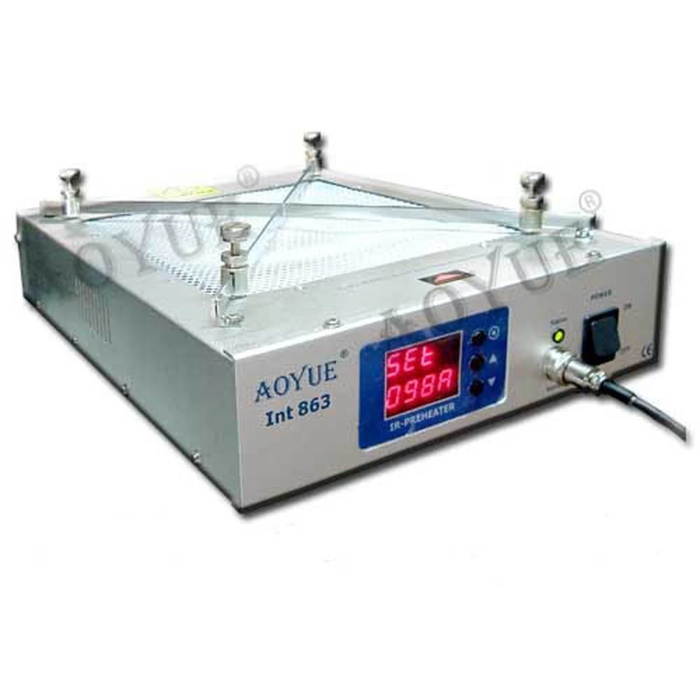Aoyue 863 forvarmningsstation med digital styring og triple sensor