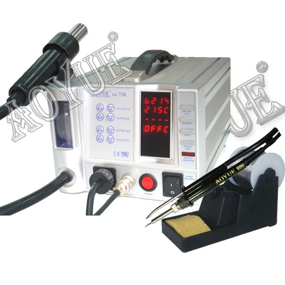 Aoyue INT738+ professionelt reparationssystem med 60W loddekolbe