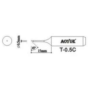 Aoyue T0,5c loddespids til Aoyue loddekolber