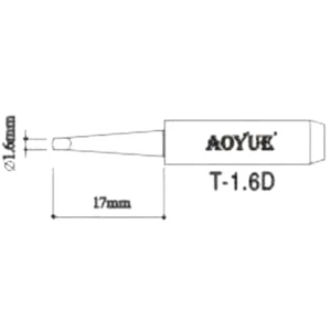 Aoyue T1,6d reservespids til loddekolber