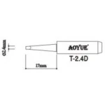 Aoyue T2,4d loddespids reservedel til Aoyue loddekolber