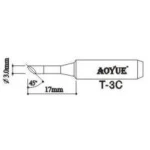 Aoyue T3c loddespids reservedel til loddekolber