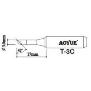 Aoyue T3c loddespids reservedel til loddekolber