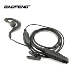 Vista lateral del auricular PTT impermeable para Baofeng UV-9R Plus
