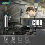 AUTOOL C100 benzin indsprøjtningsrenser med adaptere til bil