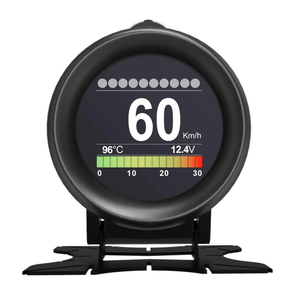 Autool X60 OBD HUD digitalt multifunktionsmåler til OBD-II-køretøjer