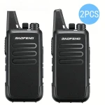 Baofeng Walkie Talkie T20 genopladelig - 2 stk. med headset