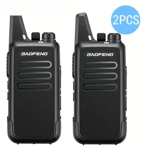 Baofeng Walkie Talkie T20 genopladelig - 2 stk. med headset
