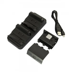 Dobbelt opladningsstation til Xbox One med 2 genopladelige batterier satkit