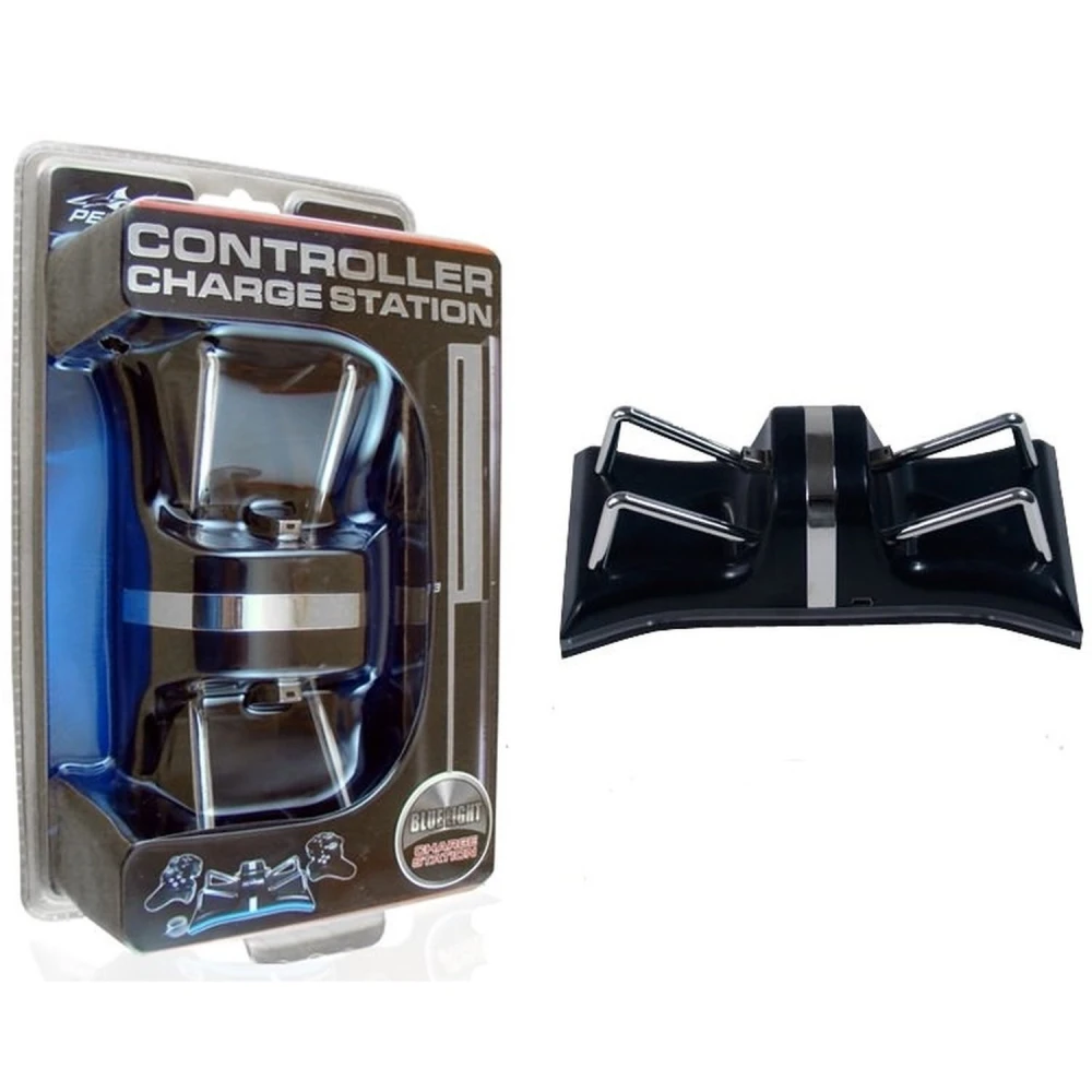 USB-ladestation til PS3-controllere kompatibel med SIXAXIS og DualShock 3