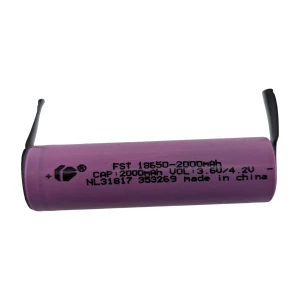 18650-batteri 2000mAh med loddeflig - høj kapacitet og holdbarhed