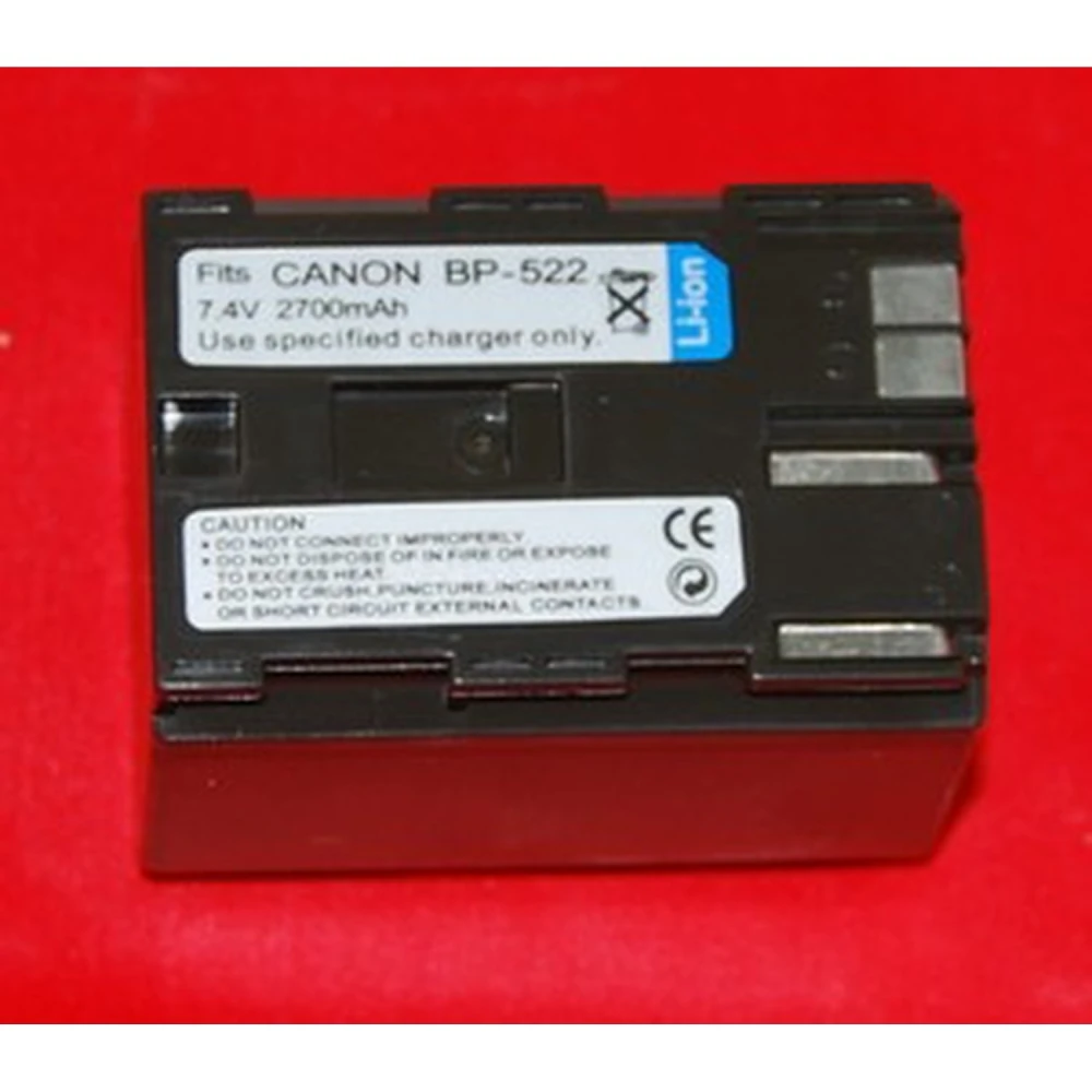 Kompatibelt Canon BP-522 batteri 7,4V 2700mAh til Canon-kameraer