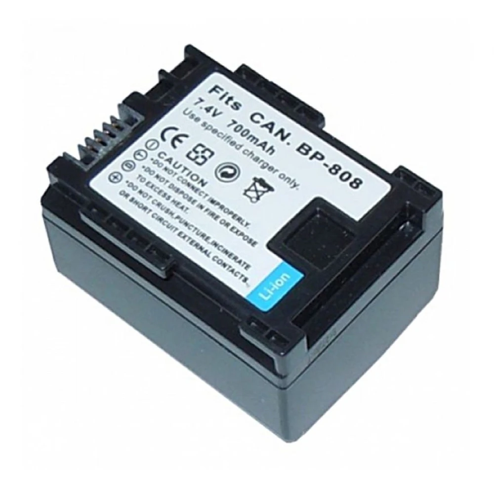 Kompatibelt Canon BP808-batteri til Canon FS10, FS100 og FS11