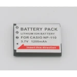 Kompatibelt Casio CNP110 NP-110 batteri til digitalkameraer