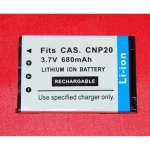 Kompatibelt Casio NP-20 batteri til digitalkameraer og videokameraer