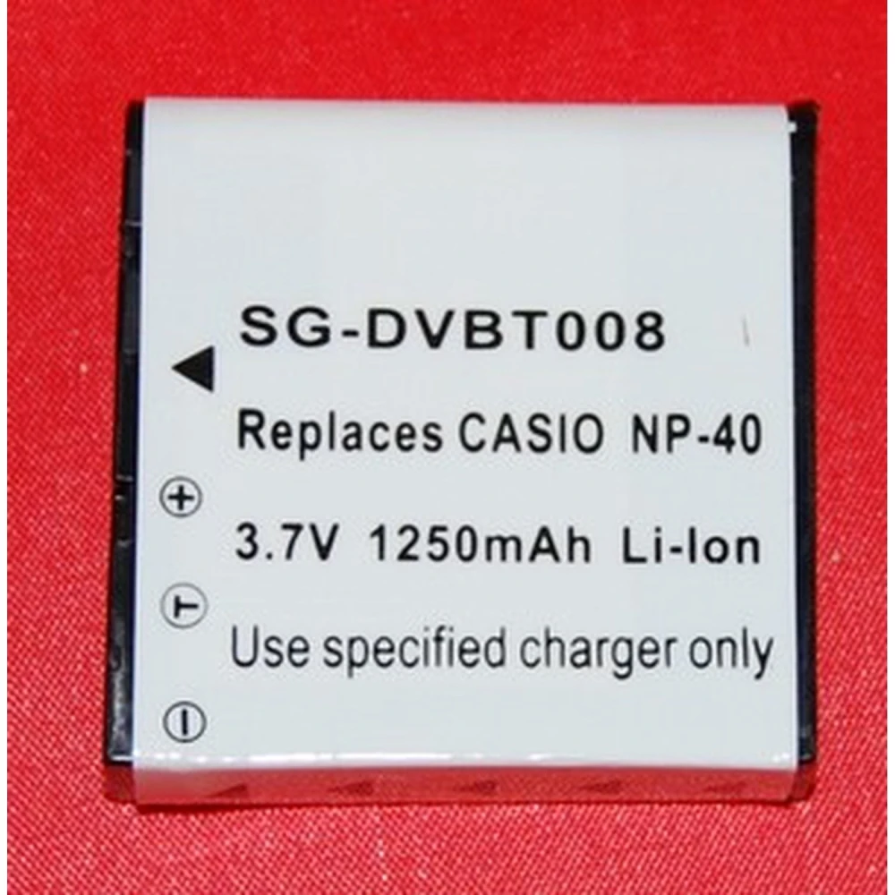 Kompatibelt Casio NP-40 batteri til digitalkameraer og videokameraer