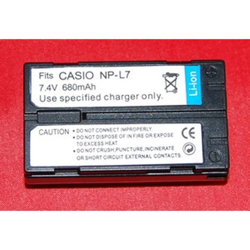 Kompatibelt Casio NP-L7 batteri til digitalkameraer og videokameraer
