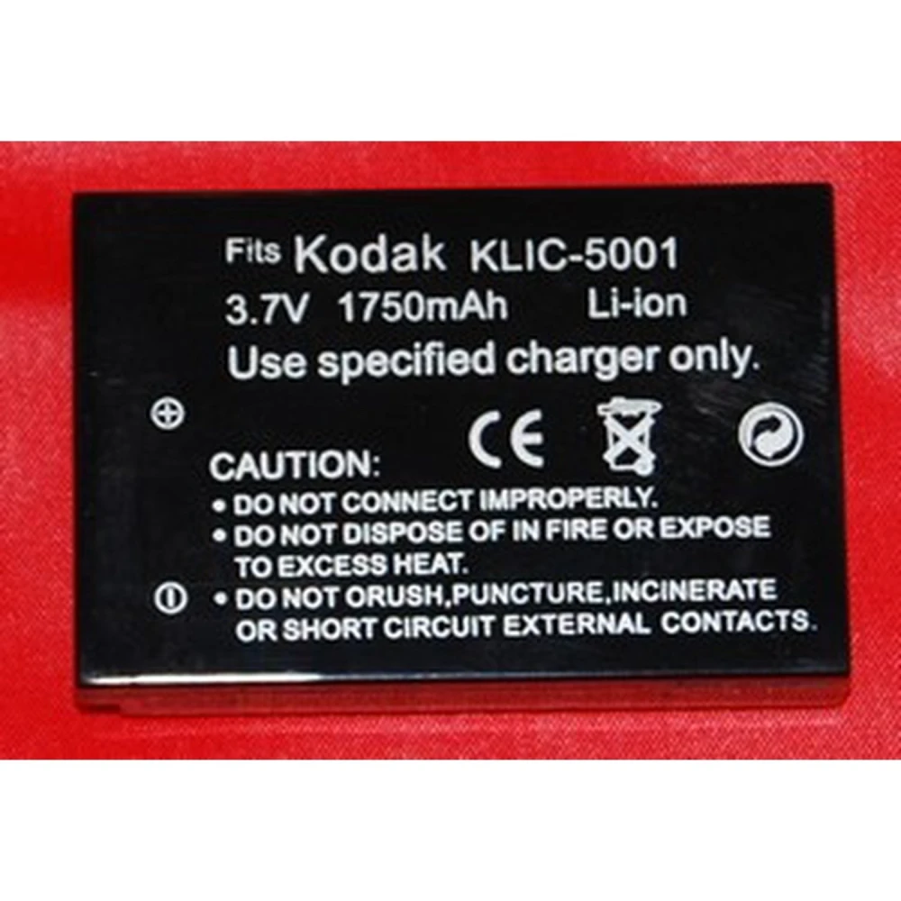 Kompatibelt Kodak KLIC-5001 batteri til digitalkameraer og videokameraer