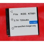 Kompatibelt Kodak KLIC-7001 batteri til digitalkameraer og videokameraer