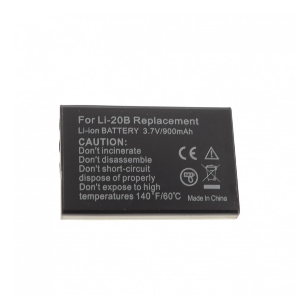 Kompatibelt LI-20B batteri til Panasonic, Olympus og flere digitalkameraer