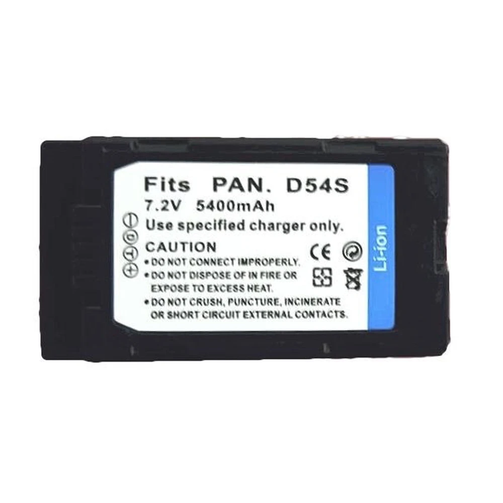 Kompatibelt Panasonic CGP-D54 batteri 7.2V 5400mAh til Panasonic-kameraer