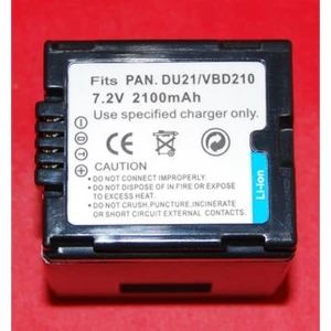 Kompatibelt Panasonic DU21 VBD210 batteri til digitalkameraer