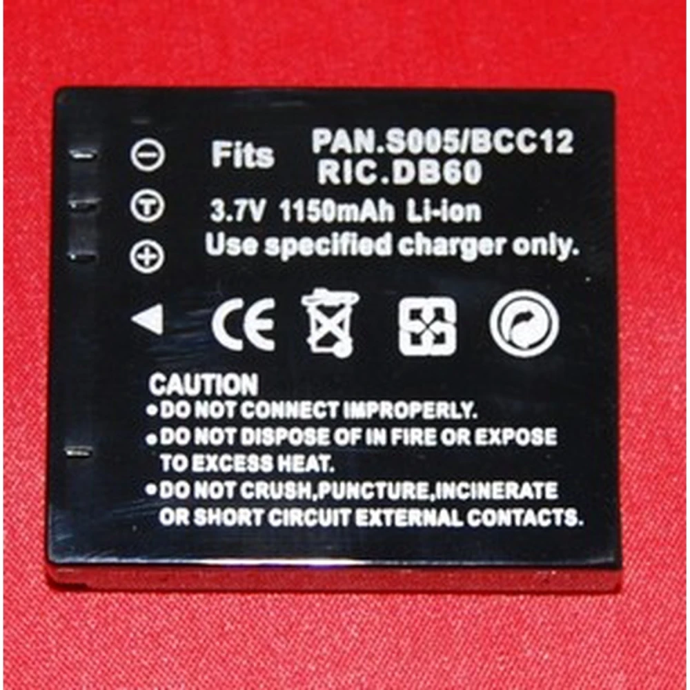 Kompatibelt Panasonic S005 BCC12 batteri til digitalkameraer og videokameraer