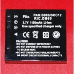 Kompatibelt Panasonic S005 BCC12 batteri til digitalkameraer og videokameraer