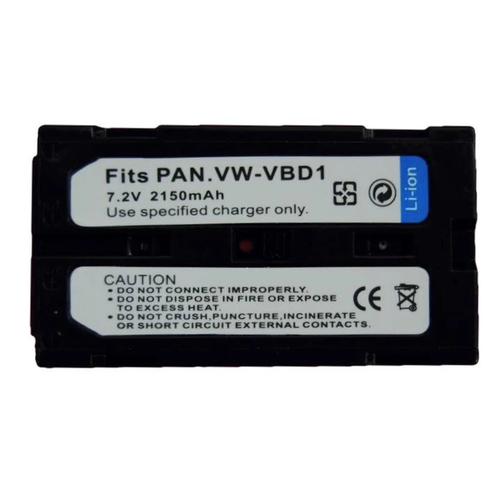 Kompatibelt Panasonic VBD1 VBD2E batteri til digitalkameraer og videokameraer
