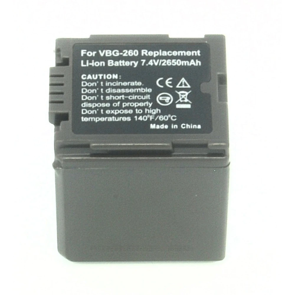 Kompatibelt Panasonic VW-VBG260 batteri til digitalkameraer og videokameraer
