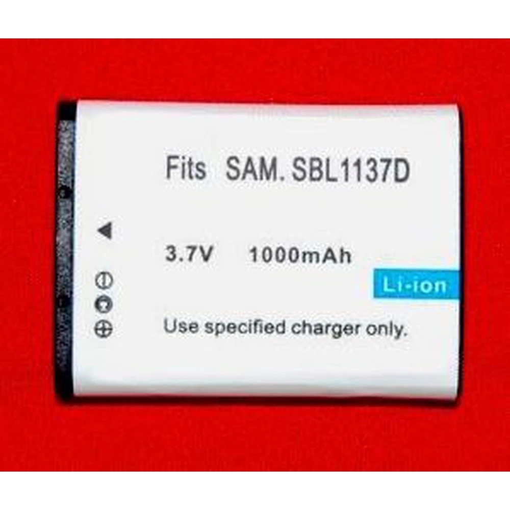 Kompatibelt Samsung SB-1137D Li-Ion batteri 7.4V 1000mAh til kameraer