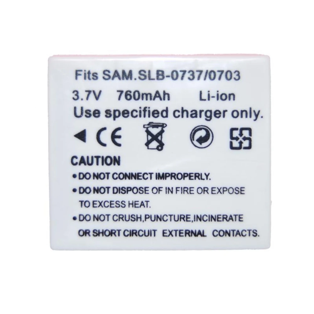 Kompatibelt Samsung SB-L0737 batteri til Samsung digitalkameraer