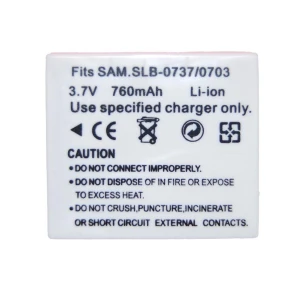 Kompatibelt Samsung SB-L0737 batteri til Samsung digitalkameraer