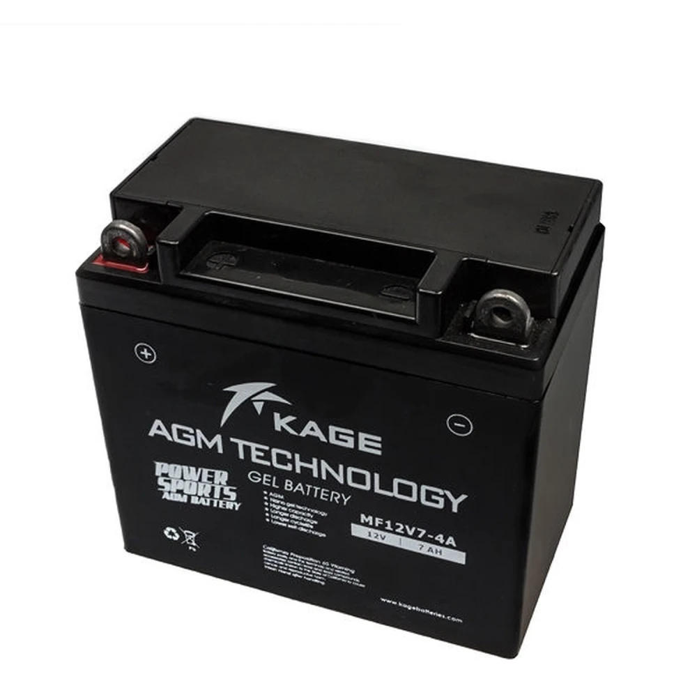 Gelbatteri til motorcykel YB7-A KAGE AGM 12V 7Ah